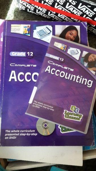 GRADE 12 ACCOUNTING TEXTBOOKS AND DVDs