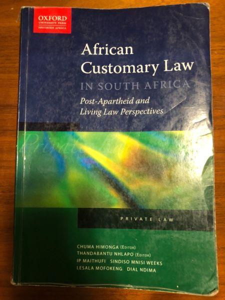 African customary law textbook