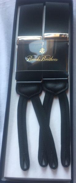 Men’s Imported Black Brookes Brothers Suspenders