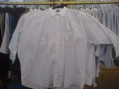 white long and short sleeve shirts big sizes up to 6X