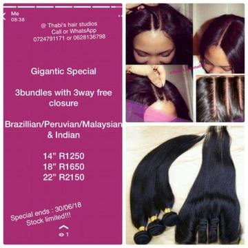 Reasonable prices on Brazilian,Indian,Peruvian and Malaysian GRADE 10AA