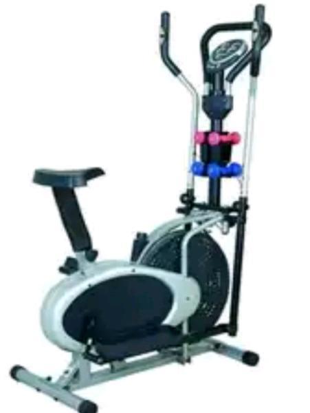 Elliptical exercise bike and weights