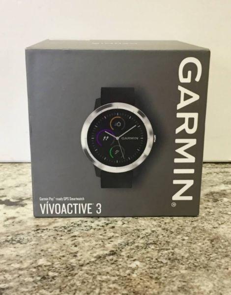 Garmin Vivoactive 3 GPS Smartwatch - Black (Brand New)