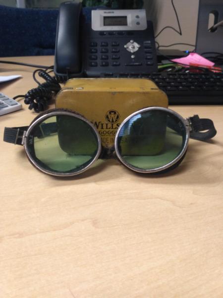 Original vintage willson goggles