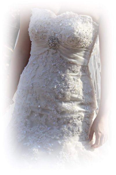 Original Maggie Sottero Lace Wedding gown
