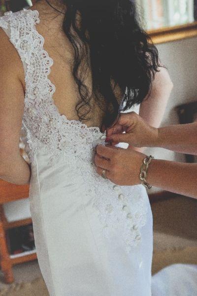Designer Wedding Dress for Sale with Custom made Veil, R10000, Negotiable