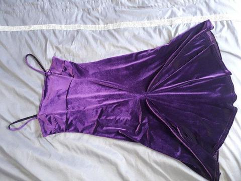 Short evening dress purple size 34/10