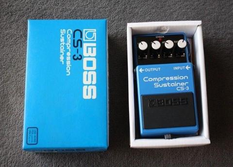 Boss CS-3 Compressor/Sustainer Guitar Effects Pedal - New in Box