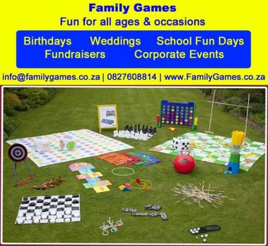Family Games -Entertainment For Everyone For Every Event