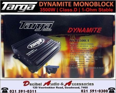 Targa Dynamite 3500w Monoblock Amplifier Class.D 1-Ohm Stable