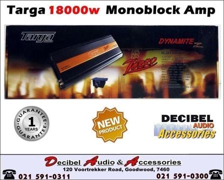 Targa 18000w Dynamite Monoblock Amplifier | Zorro Series | R 4499.00