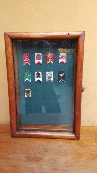 Beautiful wooden medal display box