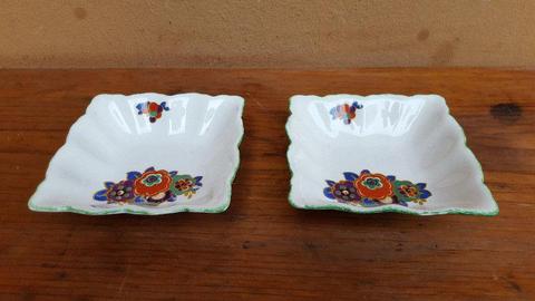 Pair of beautiful Staffordshire sweet dishes