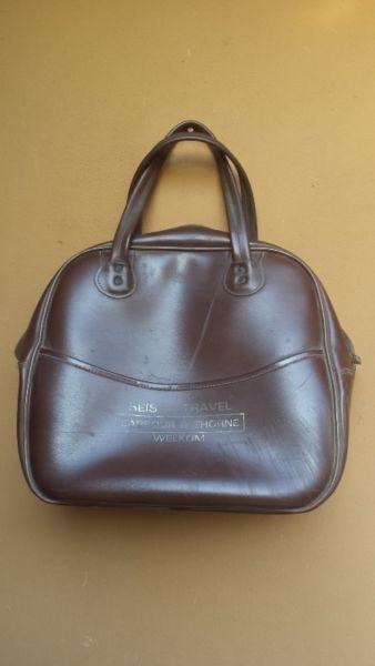 Small old brown sports bag