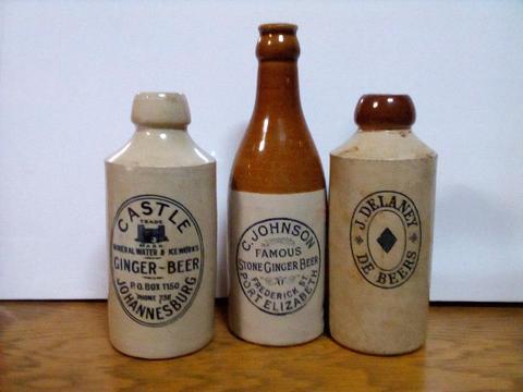 S A ginger beer bottles