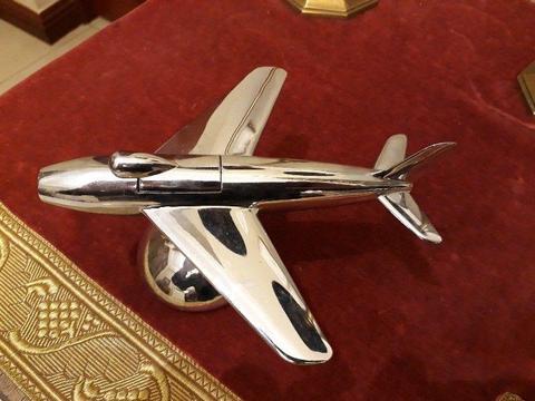 Dunhill branded Sabre jet fighter 1954, chrome plated lighter