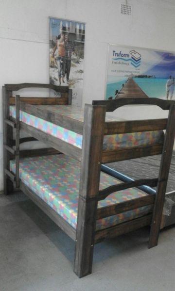 DOUBLE BUNKS WITH MATTRESSES FOR R2750-( ONE WEEK PROMOTION)