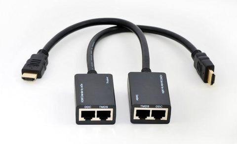 HDMI Over Two CAT 5e/6 Cables Passive Extender Kit
