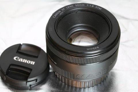 Canon EF 50mm f1.8 STM prime lens for sale