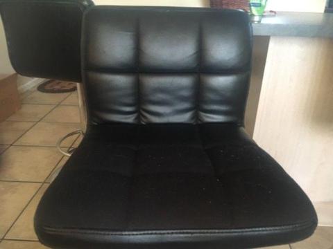 Black bar chairs