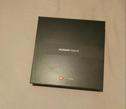 Black Huawei Mate 10 With Box & Accessories