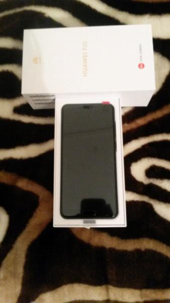 Brand new Huawei P20 black 128G Dual sim/camera with box and accessories