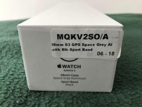 Brand New Apple Watch Series 3 UNOPENED