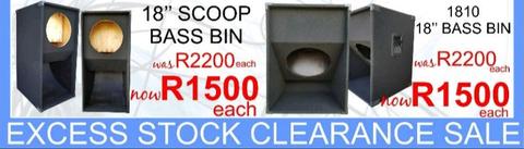 Disco scoop bins /plywood boxes