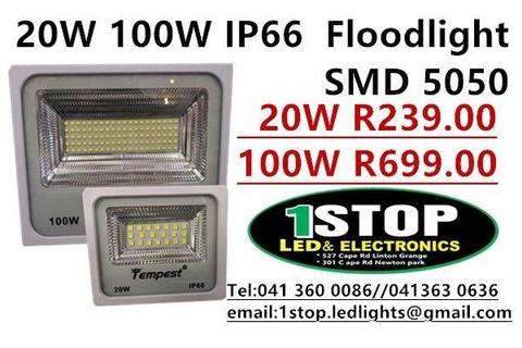 LED Flood light Overclocking 20W 30W 50W 100W IP66 waterproof Spotlight SMD 5050 floodlight