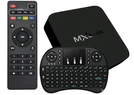 MXQ 7.1 Android TV Box with Qwerty Mini Handheld Keyboard#SPECIAL