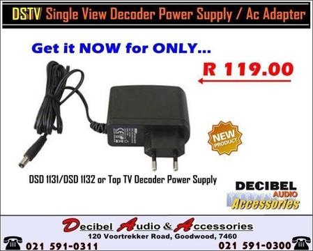 DSTV Single View Power Supply / AC Adapter