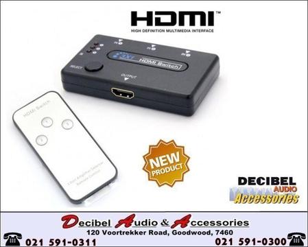 HDMI 3-Way Switch with Remote Control