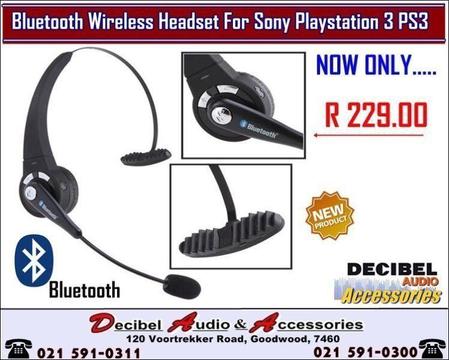 Bluetooth Wireless Headset For Sony Playstation 3 PS3