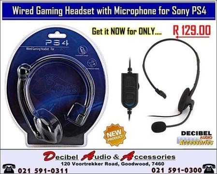 New Wired Gaming Headset/Headphones for PS4 Playstation 4 and PC EXTRA BASS