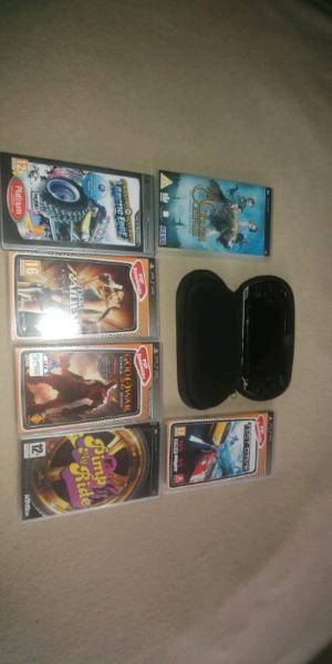 PSP with games for sale