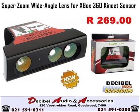 Super Zoom Wide-Angle Lens for XBox 360 Kinect Sensor