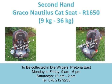 Second Hand Graco Nautilus Cat Seat (9 kg - 36 kg)