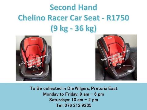 Second Hand Chelino Racer Car Seat (9 kg - 36 kg)
