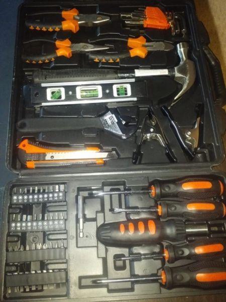 BLACK TOOLBOX WITH TOOLS