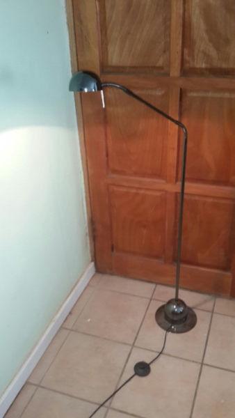 Floor standing bronzed metal finish standard light excellent condition 2nd silver one also available