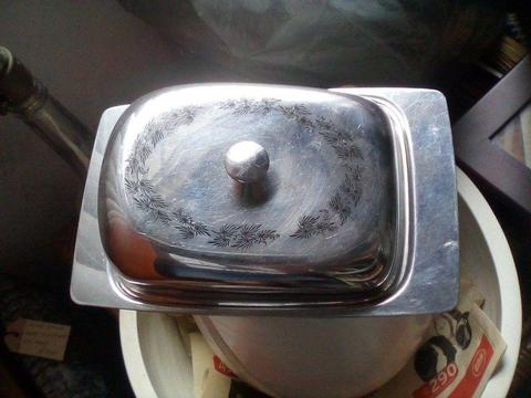 Stainless Steel butter/cheese dish
