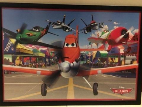 Framed Disney Planes poster