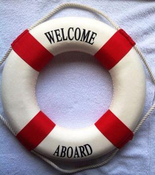 Life ring or life buoy for interior decoration