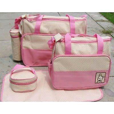 5 Piece Multi Baby Diaper Nappy Changing Bag