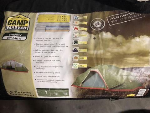 CampMaster dome 6 sleeper family tent