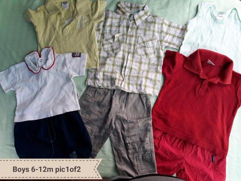 Boys 6-12mnths clothing bundle