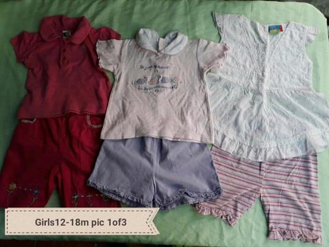 Girls 12-18m clothing bundle