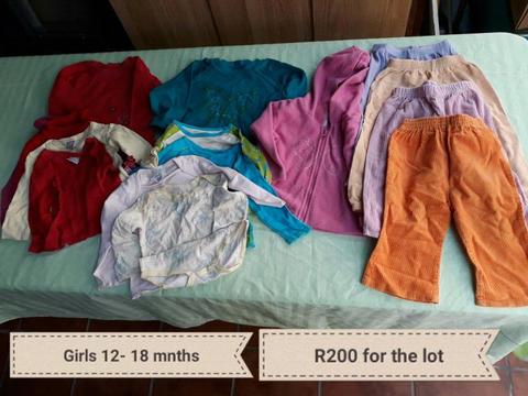 Girls 12- 18 months clothing bundle