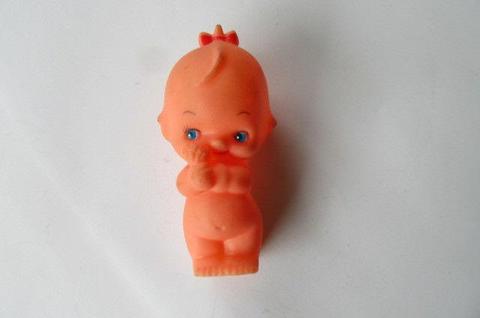 SMALL SQUEAKING KEWPIE DOLL - 120 MM - AS PER SCAN