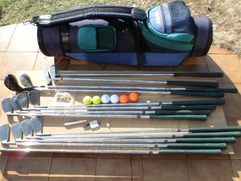Golf set and bag for sale R550